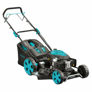 Masina de tuns gazon, pe benzina, Detoolz DZM107, 4kW, 7 Trepte inaltime, Punte 21  , 196CC, Capacitate colectare 70L