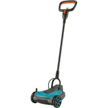 Masina de tuns iarba Gardena HandyMower, Latime taiere 22 cm, 3 Trepte de inaltime, Recomandat pentru 50 mp, Fara acumulator si incarcator (Albastru)