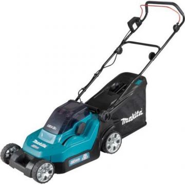 Masina de tuns iarba Makita DLM382PT2, 36 V, 40 L, Latime taiere 38 cm, 13 Trepte de inaltime (Negru/Verde)