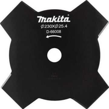 Cutit de taiat cu 4 dinti pentru motocositoare, Makita, dimensiune 230x25.4mm