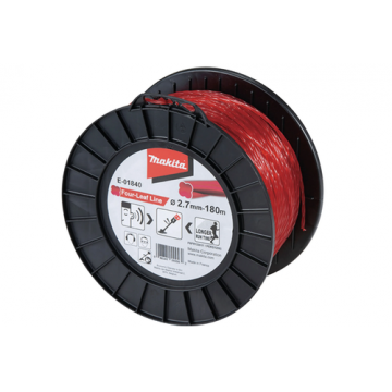 Fir nylon Makita E-01840, 2.7mm x 180m (Rosu)