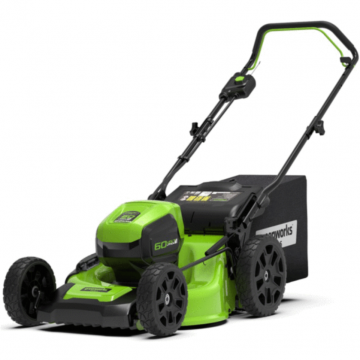 GREENWORKS Masina de tuns iarba cu acumulator, GreenWorks model GD60LM46SP, latime de taiere 46 cm