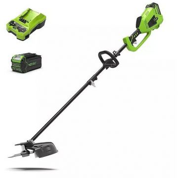 GREENWORKS Trimmer Greenworks 40V 4Ah GD40BCK4 , negru/verde