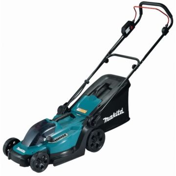 Makita Masina de tuns gazon/iarba pe acumulator Makita DLM330Z, latime taiere 33 cm, inaltime taiere 20-75 mm, cos colector 30 L, functie colectare/mulcire, fara incarcator si acumulator in setul de livrare