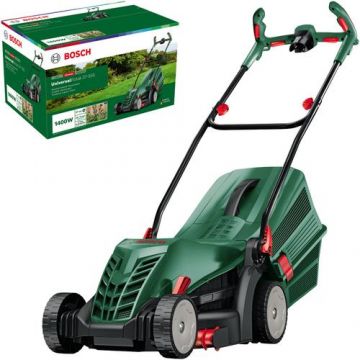Masina de tuns gazon/iarba electrica Bosch UniversalRotak 37-555, putere 1400 W, 37 cm, 40 L (Verde/Negru)