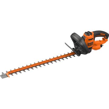 Black & Decker Foarfeca electrica pentru tuns gard viu Black & Decker BEHTS501, putere 600 W, lama 60 cm, taiere maxim 35 mm grosime, Portocaliu-Negru
