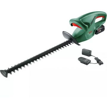 BOSCH Masina de tuns gard viu fara fir Bosch 0600849M01, EasyHedgecut 18-52-13, 52cm, in cutie de carton (1x baterie 2.0Ah + incarcator), Verde