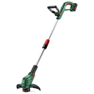 BOSCH Trimmer de tuns gazon/iarba pe acumulator Bosch Universal GrassCut 18V-26-500, 18V, diametru taiere 28 cm, maner telescopic, cap de tuns rabatabil, include: incarcator + acumulator 18 V 2.0 Ah