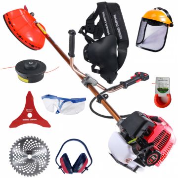 Motocoasa pe benzina Alfa 7  7000 Professional, 7CP, 12000RPM, 58CC, 8 Accesorii incluse