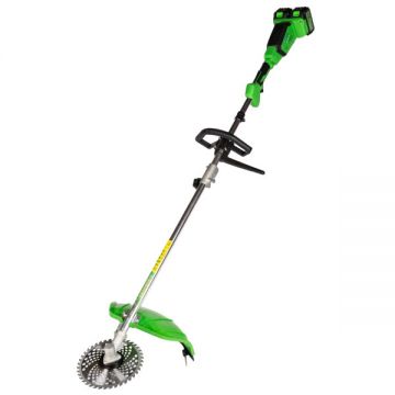 Motocoasa (Trimmer) Electric Micul Fermier MF-MX1012, 2x20V, 2 Acumulatori 4Ah, Maner Simplu, Motor fara Perii