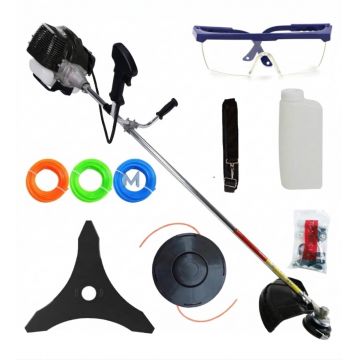 *OFERTA* Motocoasa benzina 2T 7.8cp, 52cmc, 12000rpm, accesorii incluse, Campion CMP1553