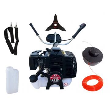 *OFERTA* Motocoasa benzina 2T 7.8cp, 52cmc, 12000rpm, accesorii incluse, Campion CMP1553