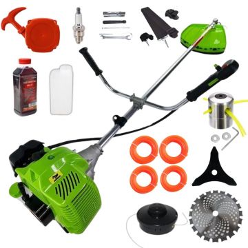 *PACHET* 8.5CP Motocoasa Benzina 2t timpi 14ACCESORII,12000rpm, 58cc, model 2025, easy-start, Fresco Power by ItalianTech CMP1545