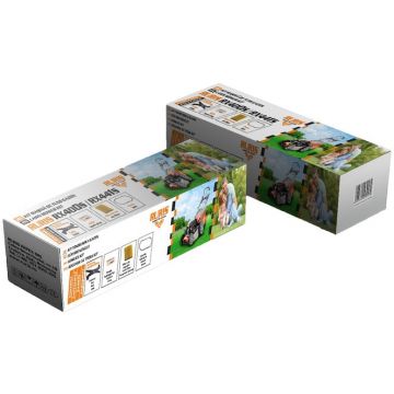 Ruris Kit masina de tuns gazon Ruris rx400s/441s, cutit mulching doublecutting, curea, filtru aer, bujie, kit surub