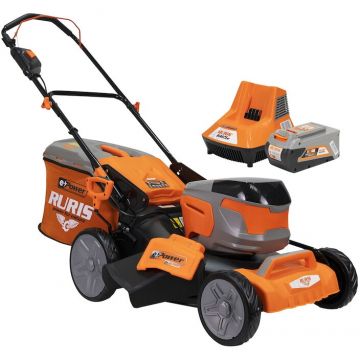 Ruris Masina de tuns gazon cu acumulator Ruris RXI4645e, 40 V, 5 Ah, Portocaliu
