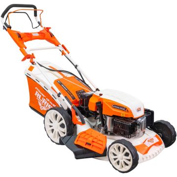 Ruris Masina de tuns gazon/iarba autopropulsata pe benzina RURIS RX441S, putere 5.7 CP, 196 CC, 4 timpi, 50.8 cm latime lucru, 25-75 mm inaltime lucru, carcasa metal, 65 L sac colector, rezervor 1 l