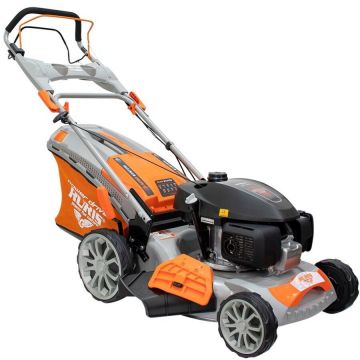 Ruris Masina de tuns gazon pe benzina Ruris RX300S, Putere 3.5 CP, latime de taiere 460 mm, volum 50 l, Gri-portocaliu