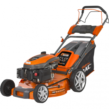 Ruris Masina de tuns iarba autopropulsata pe benzina, Ruris Dac 150XLS, putere 5 CP, 173 CC, 4 timpi, 52 cm latime lucru, 5 trepte de taiere, inaltime taiere 25 - 65 mm, sac colector 55 L, functie de colectare/ evacuare/ mulcire/ autocuratare