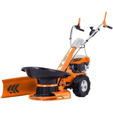 Ruris Motocositoare cu tambur pe benzina Ruris 877k, putere 4 CP, 170 CC, motor 4 timpi, 1 viteza, latime lucru 57 cm, Negru-Portocaliu